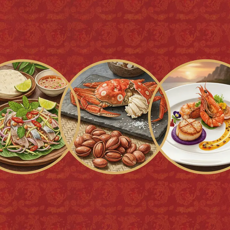 Sự đối lập về thời tiết giữa nắng ấm phương Nam và sương mờ phương Bắc dịp Tết.