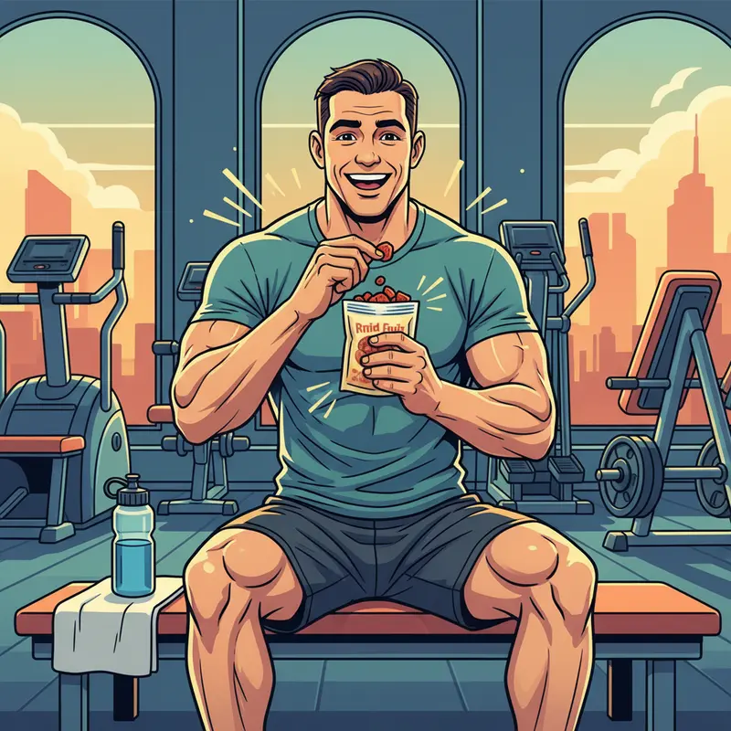 Nhiều loại hoa quả sấy tự nhiên, giàu dinh dưỡng.