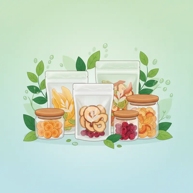 Độ ẩm và Oxy là hai tác nhân chính làm giảm chất lượng hoa quả sấy.