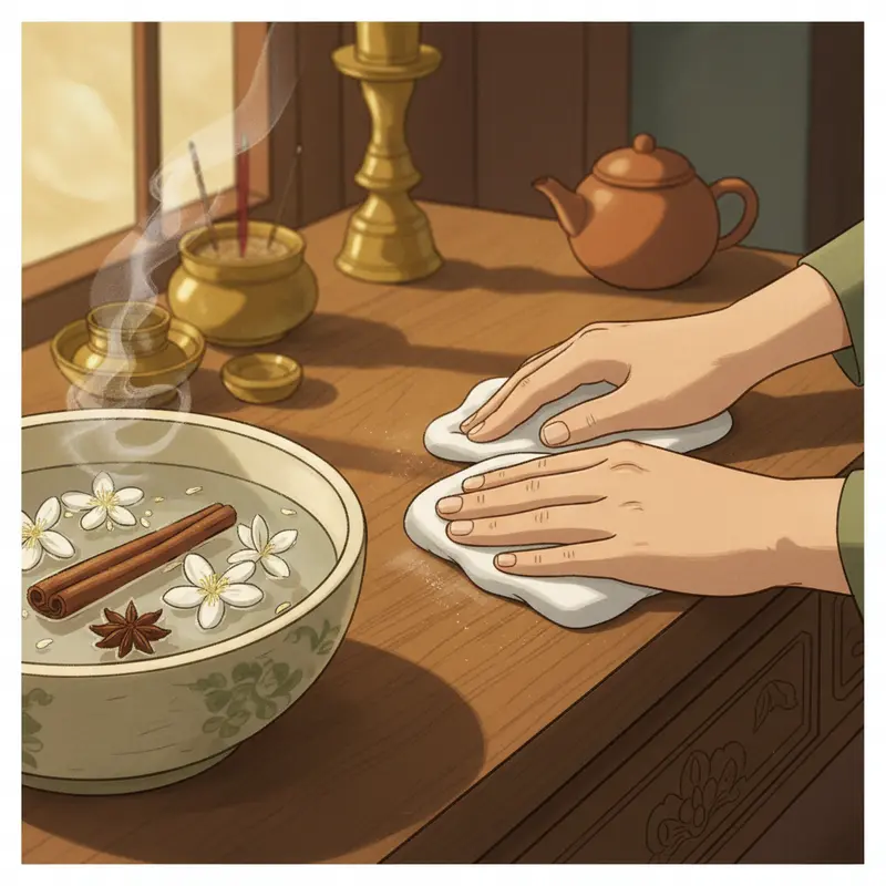 Sự xung đột năng lượng giữa không gian thờ cúng và khu vực sinh hoạt.