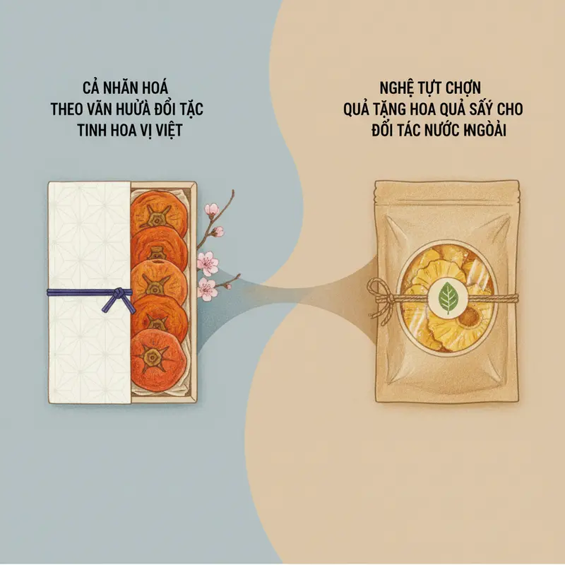 Hoa quả sấy Việt Nam – Sự kết hợp giữa hương vị nhiệt đới và xu hướng quà tặng sức khỏe.
