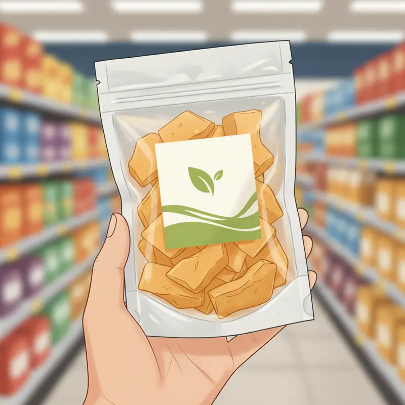 Cấu trúc dẻo mềm và màu sắc tự nhiên của dưa lưới sấy.