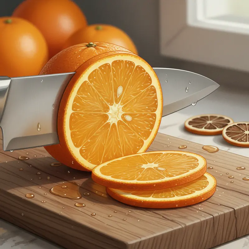 Cam vàng Navel là lựa chọn tối ưu cho món cam sấy.