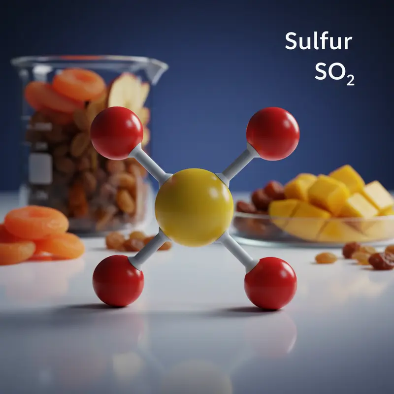 Mô hình phân tử Sulfur Dioxide và ứng dụng trong thực phẩm.