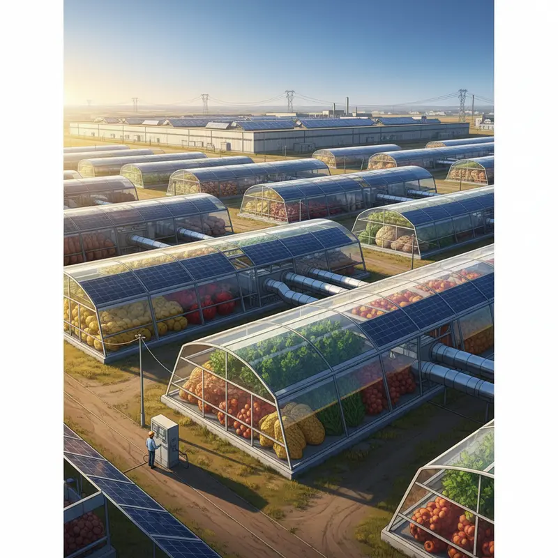 Mô phỏng quy trình thu nhiệt và đối lưu khí nóng trong máy sấy năng lượng mặt trời.