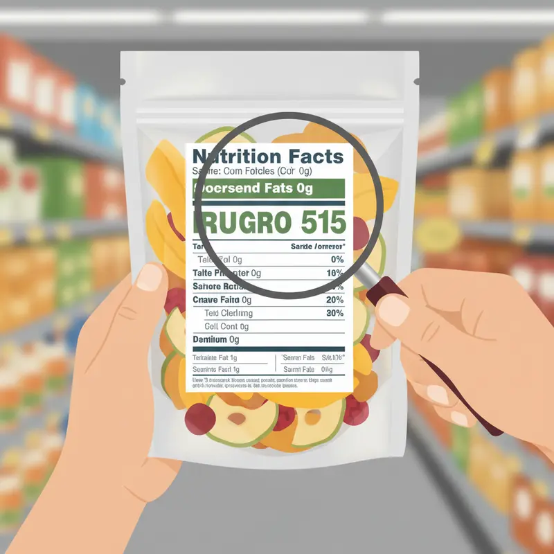 Mật độ năng lượng trong hoa quả sấy cao hơn nhiều so với trái cây tươi.