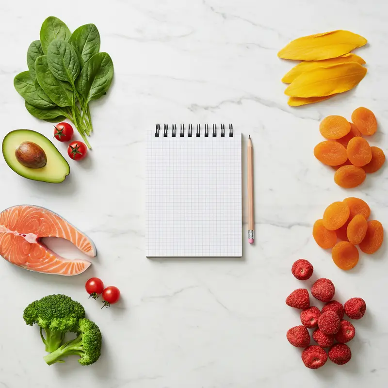 Sự kết hợp cân bằng giữa thực phẩm tươi và hoa quả sấy trong chế độ Eat Clean.