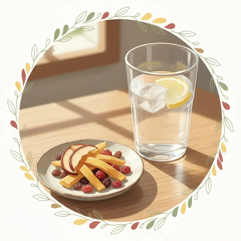 Một rổ hoa quả sấy đa dạng, thể hiện tính phổ biến và tiện dụng trong đời sống.