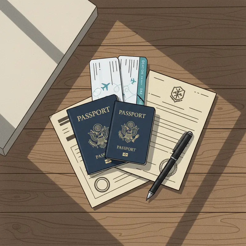 Giấy tờ đầy đủ là tấm vé thông hành đầu tiên cho chuyến đi.