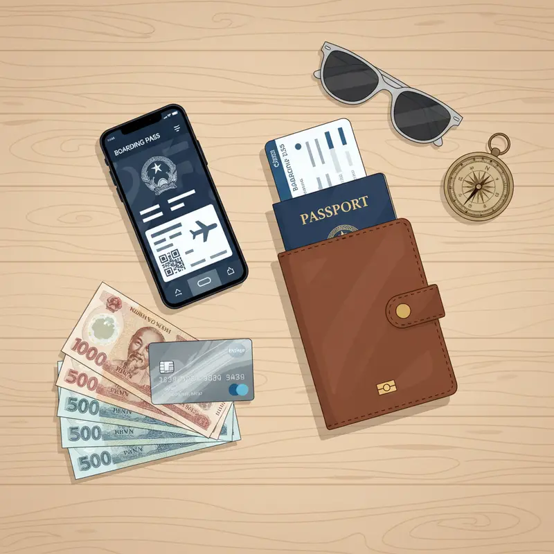 Giấy tờ tùy thân và tài chính là vật bất ly thân trong mọi chuyến đi.