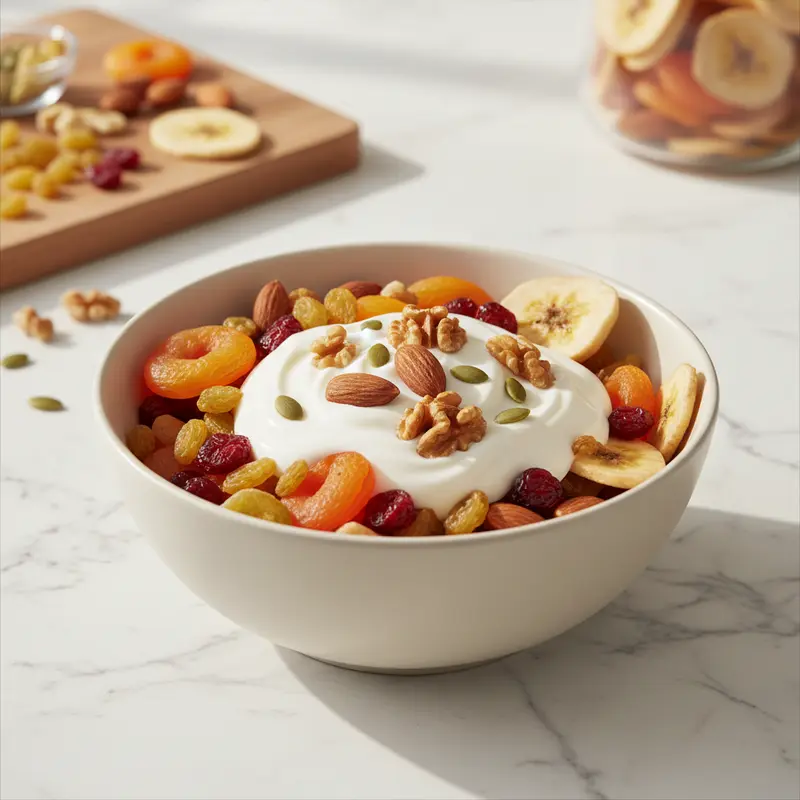 So sánh thực tế giữa hoa quả sấy và hoa quả tươi.