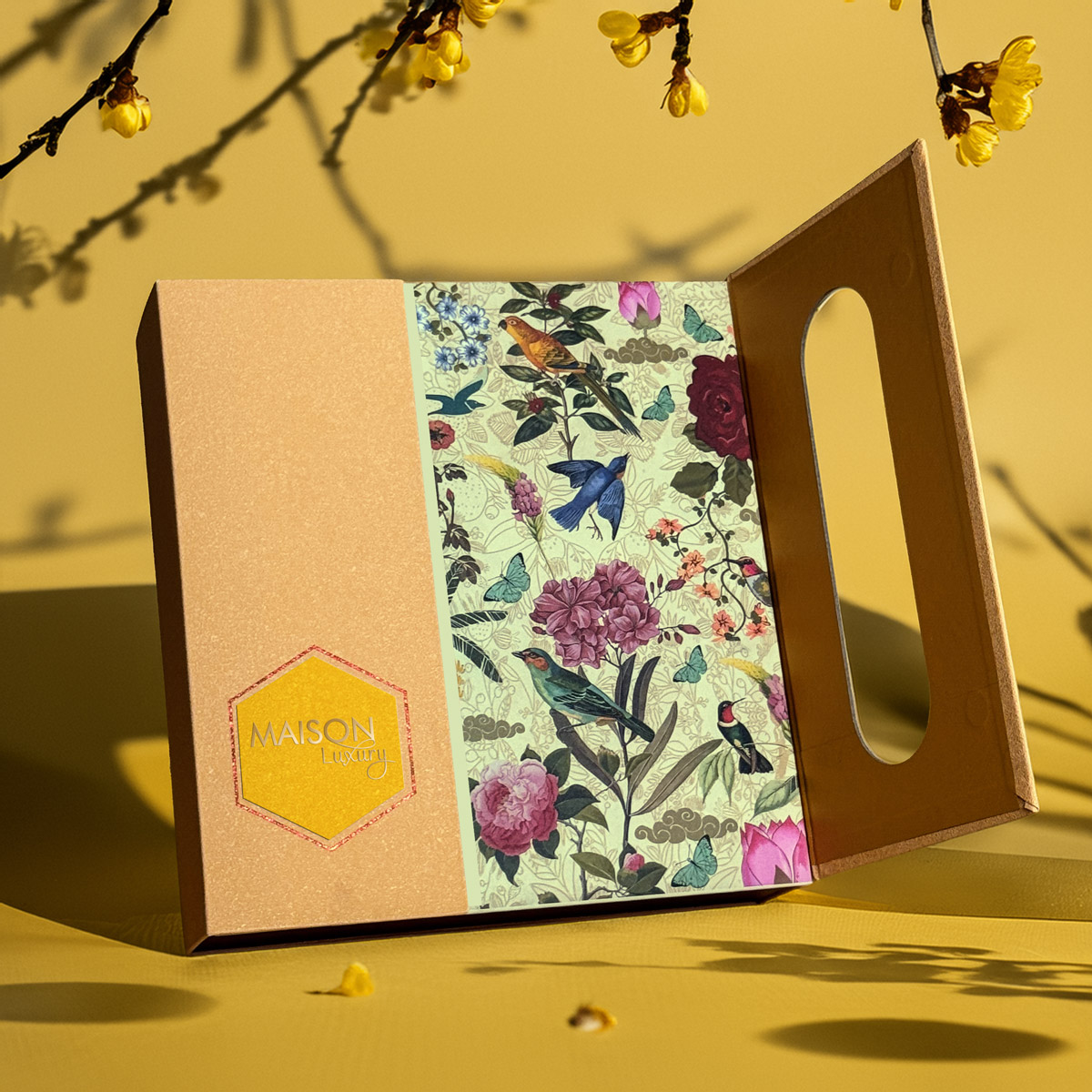 Hộp Quà Tết Maison Cát Tường - Rượu vang, sang trọng