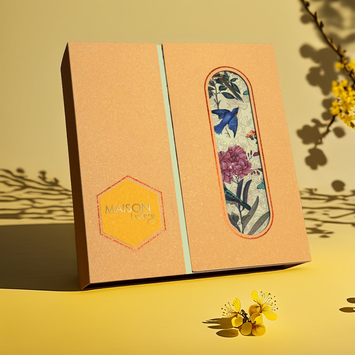 Hộp Quà Tết Maison Cát Tường - Rượu vang, sang trọng