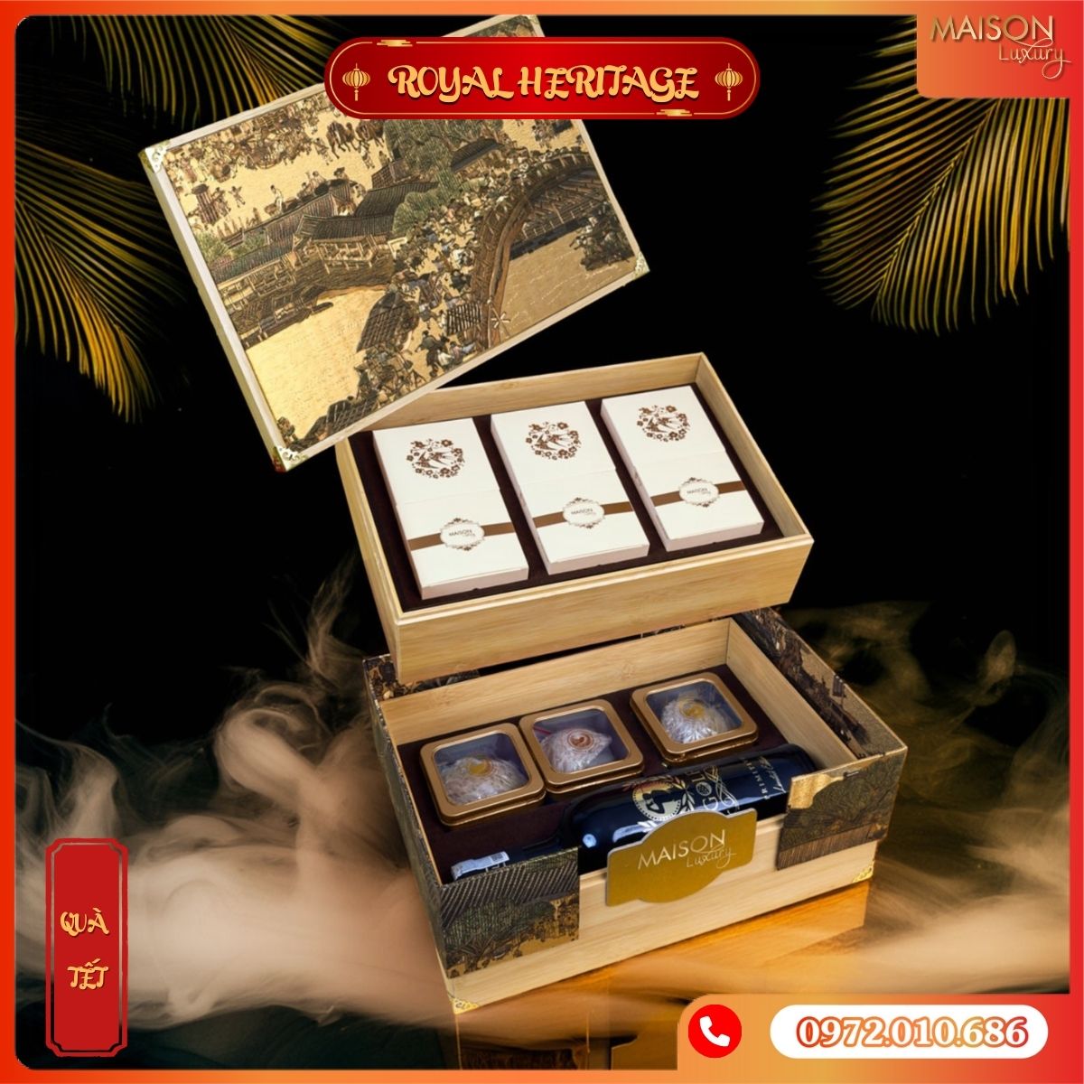 Hộp Quà Tết Maison Royal Heritage 1 - Cao cấp, VIP