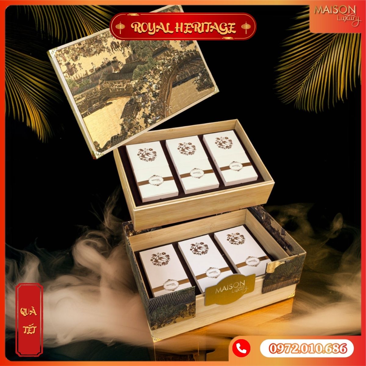 Hộp Quà Tết Maison Royal Heritage 1 - Cao cấp, VIP