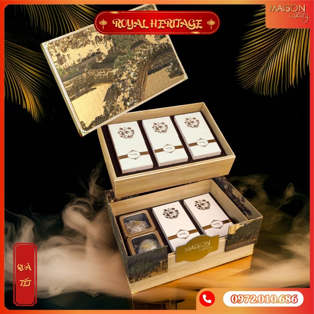 Hộp Quà Tết Maison Royal Heritage 1 - Cao cấp, VIP