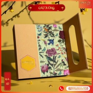 Hộp Quà Tết Maison Cát Tường - Rượu vang, sang trọng