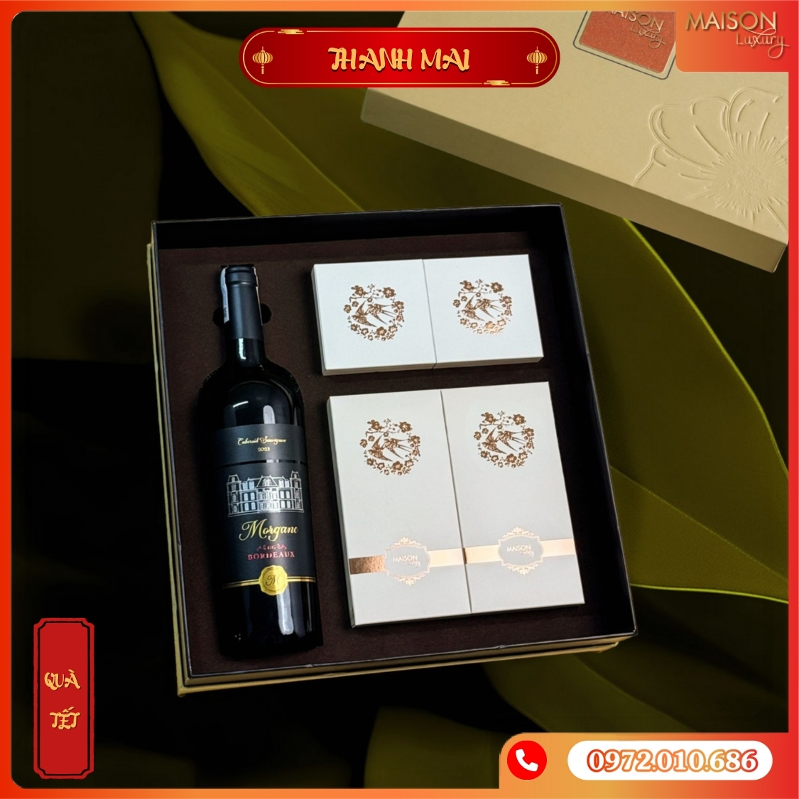 Hộp Quà Tết Maison Thanh Mai - Tặng đối tác, bạn bè, người thân