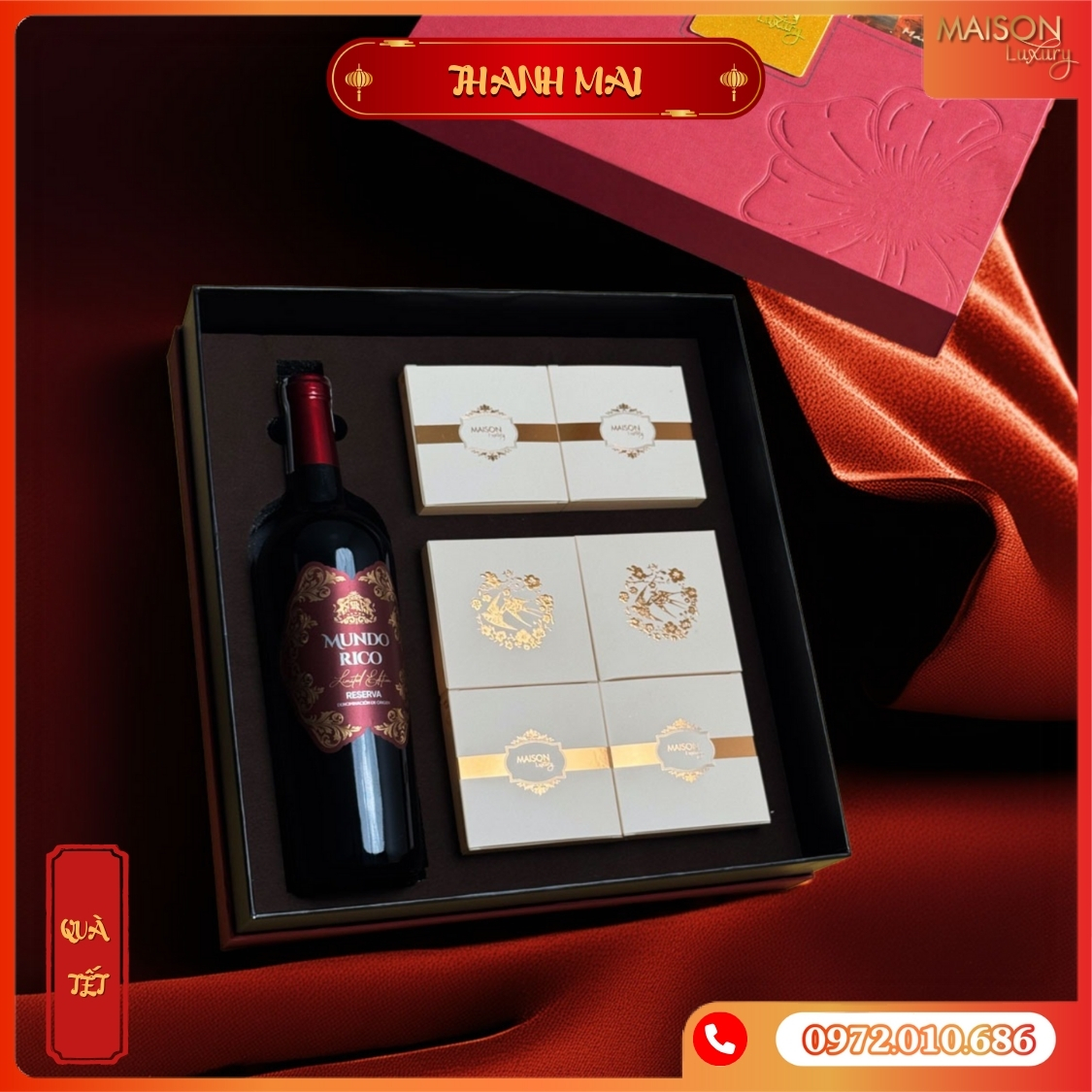Hộp Quà Tết Maison Thanh Mai - Tặng đối tác, bạn bè, người thân