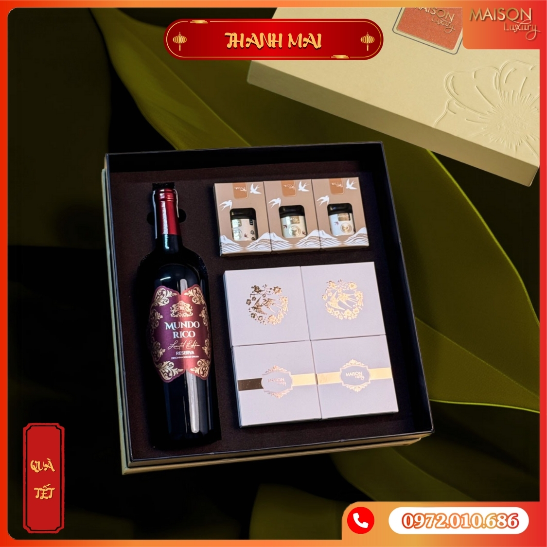 Hộp Quà Tết Maison Thanh Mai - Tặng đối tác, bạn bè, người thân
