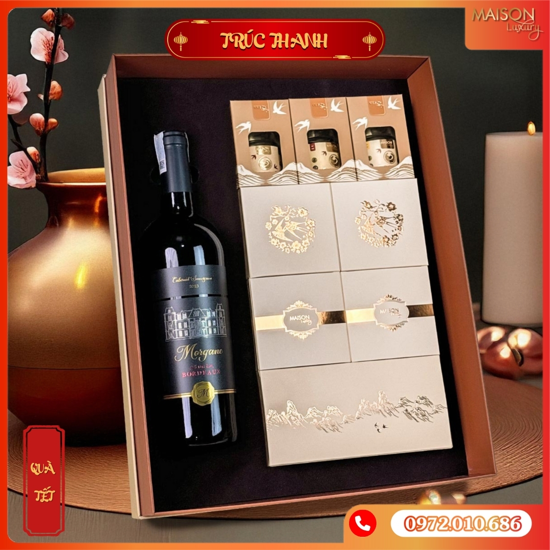 Hộp Quà Tết Maison Trúc Thanh 1 - Quà Tết Truyền Thống