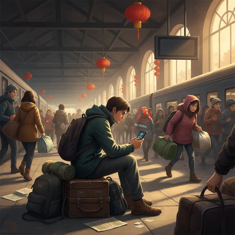 Sân bay tấp nập du khách trong dịp cao điểm Tết Nguyên Đán.