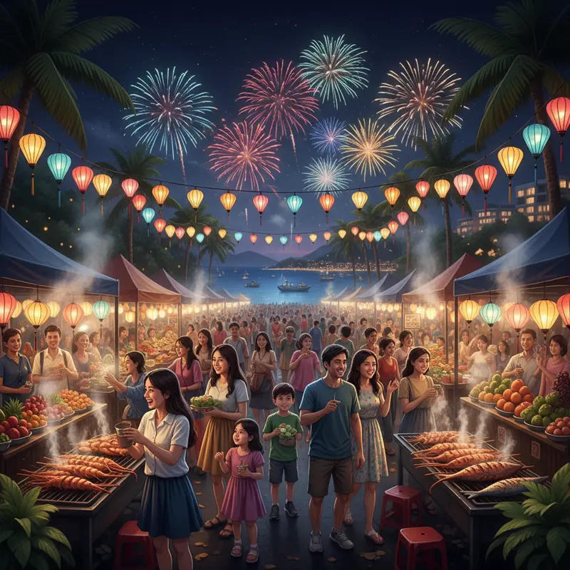 Sự đối lập về thời tiết giữa nắng ấm phương Nam và sương mờ phương Bắc dịp Tết.