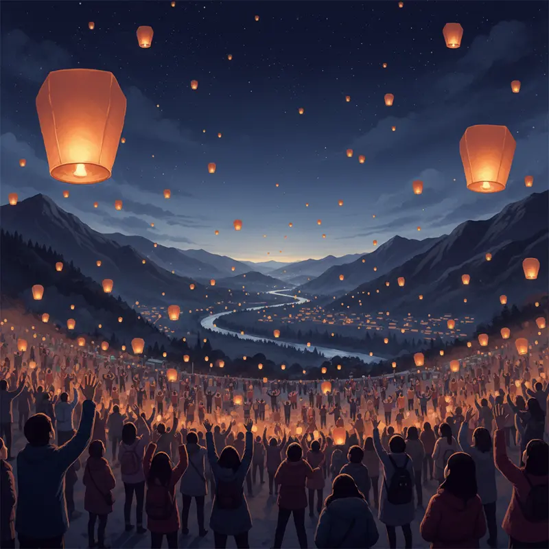 Phố phường Đài Loan rực rỡ sắc đỏ của đèn lồng dịp Tết Nguyên Đán.