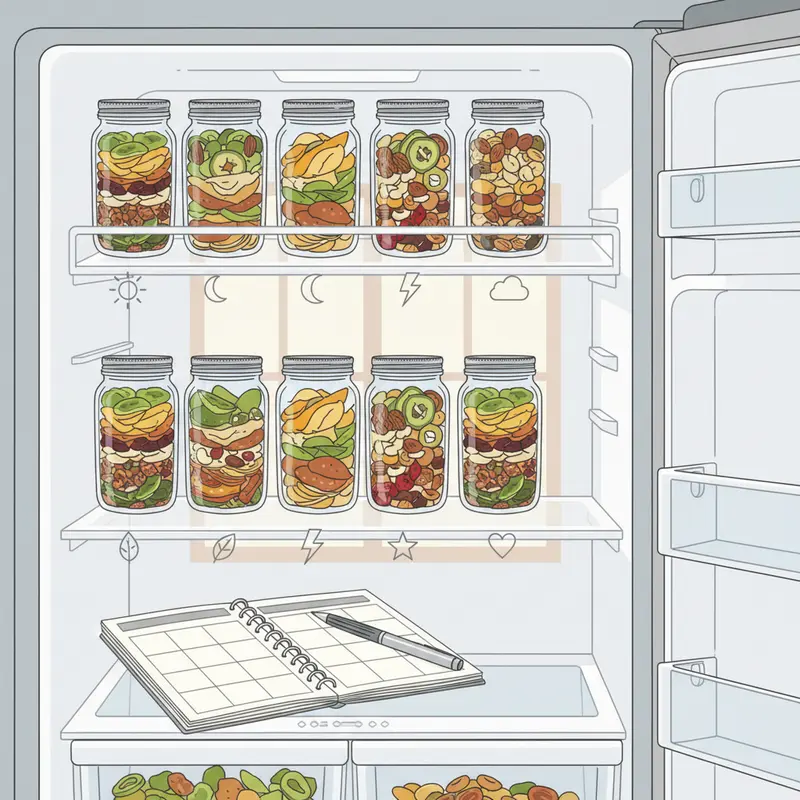 Sự kết hợp cân bằng giữa thực phẩm tươi và hoa quả sấy trong chế độ Eat Clean.