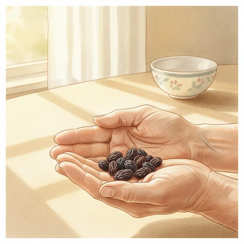 Nho khô chứa hàm lượng Kali và chất xơ cao, hỗ trợ sức khỏe tim mạch.