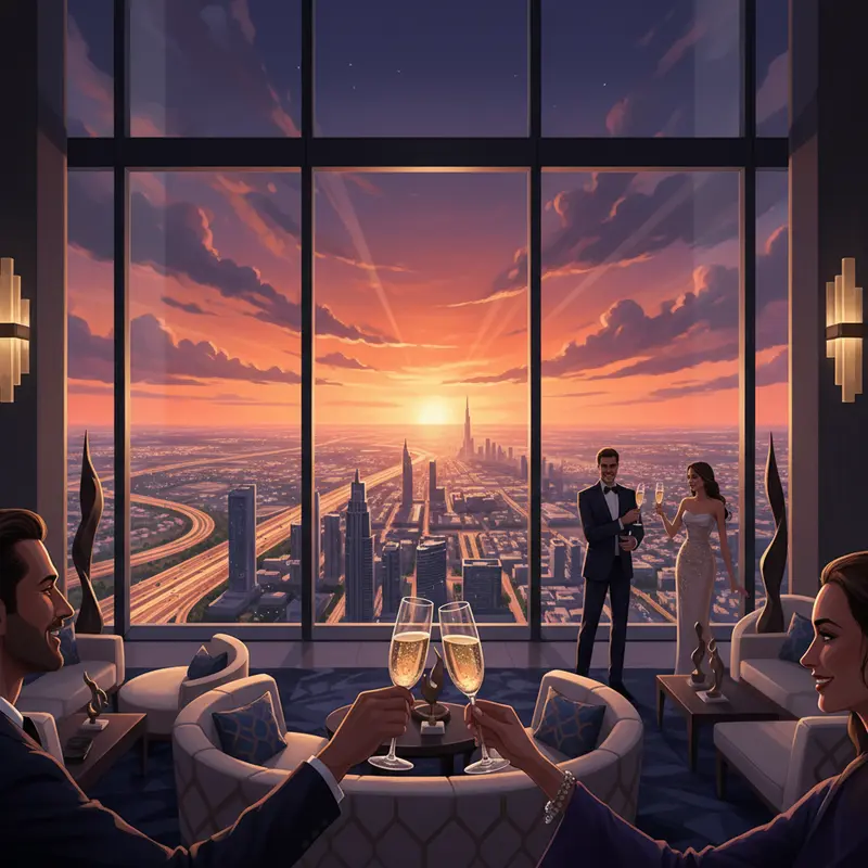 Dịch vụ đưa đón VIP bằng siêu xe tại sân bay Dubai.