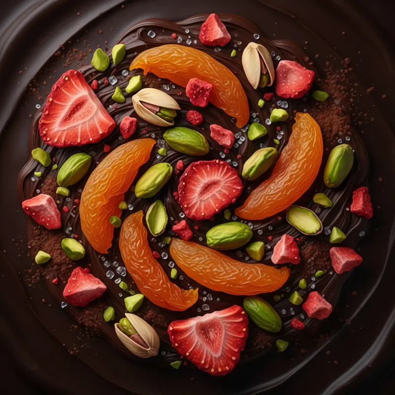 Tuyển chọn socola và trái cây sấy chất lượng cao.