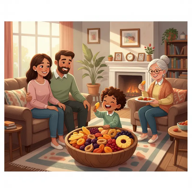 Hoa quả sấy cô đặc dinh dưỡng và vitamin thiết yếu.