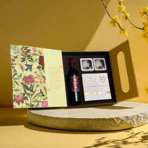 Hộp Quà Tết Maison Cát Tường - Rượu vang, sang trọng