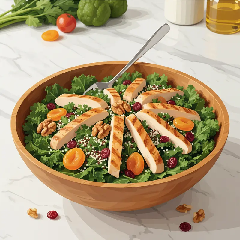 Sự kết hợp cân bằng giữa thực phẩm tươi và hoa quả sấy trong chế độ Eat Clean.