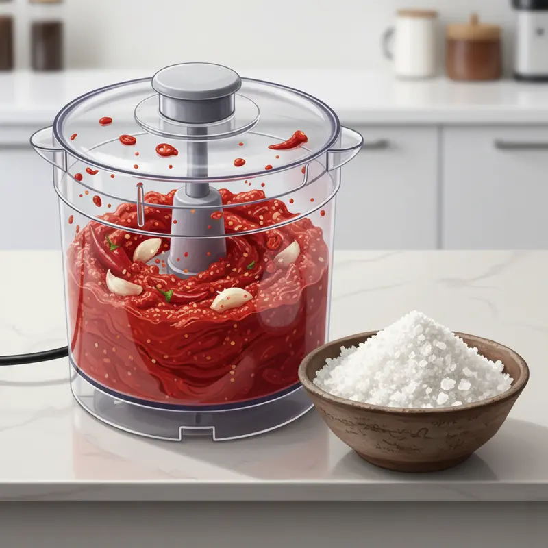 Các nguyên liệu tươi ngon cần thiết để làm muối ớt chuẩn vị.