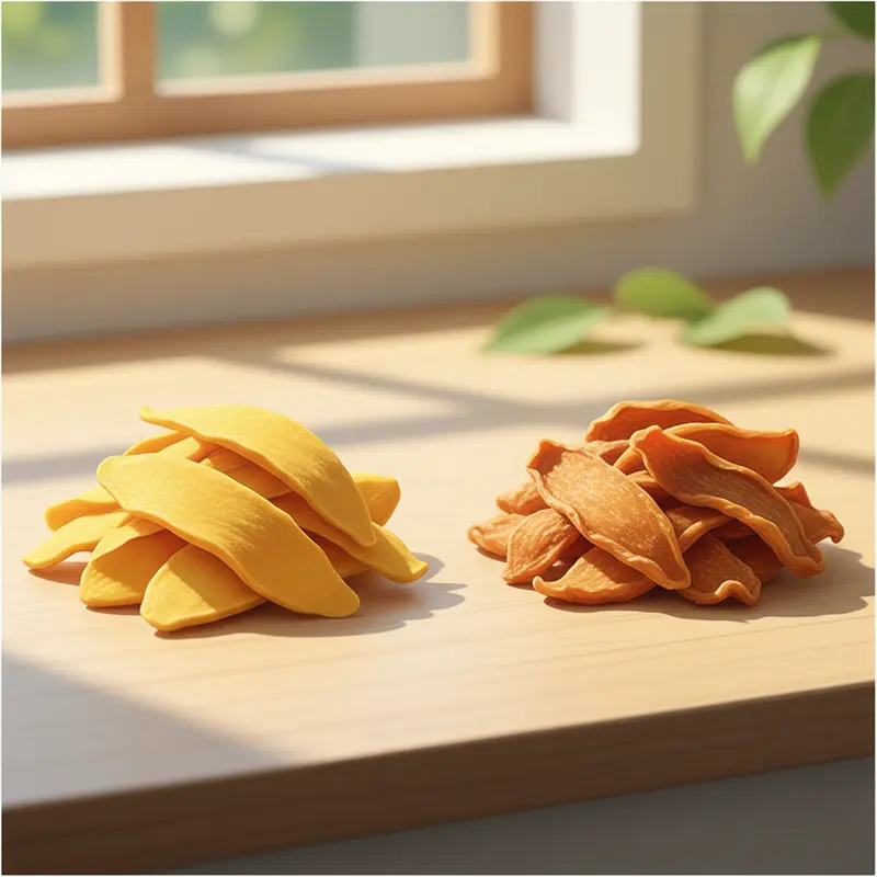 Mô phỏng trực quan hai công nghệ sấy: sấy lạnh và sấy nhiệt.