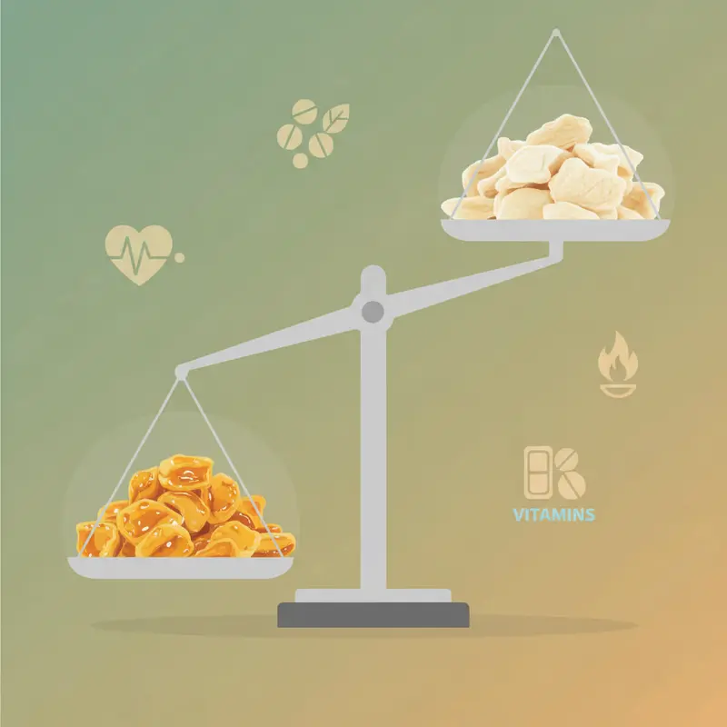 Sự khác biệt giữa công nghệ chiên chân không và sấy thăng hoa.