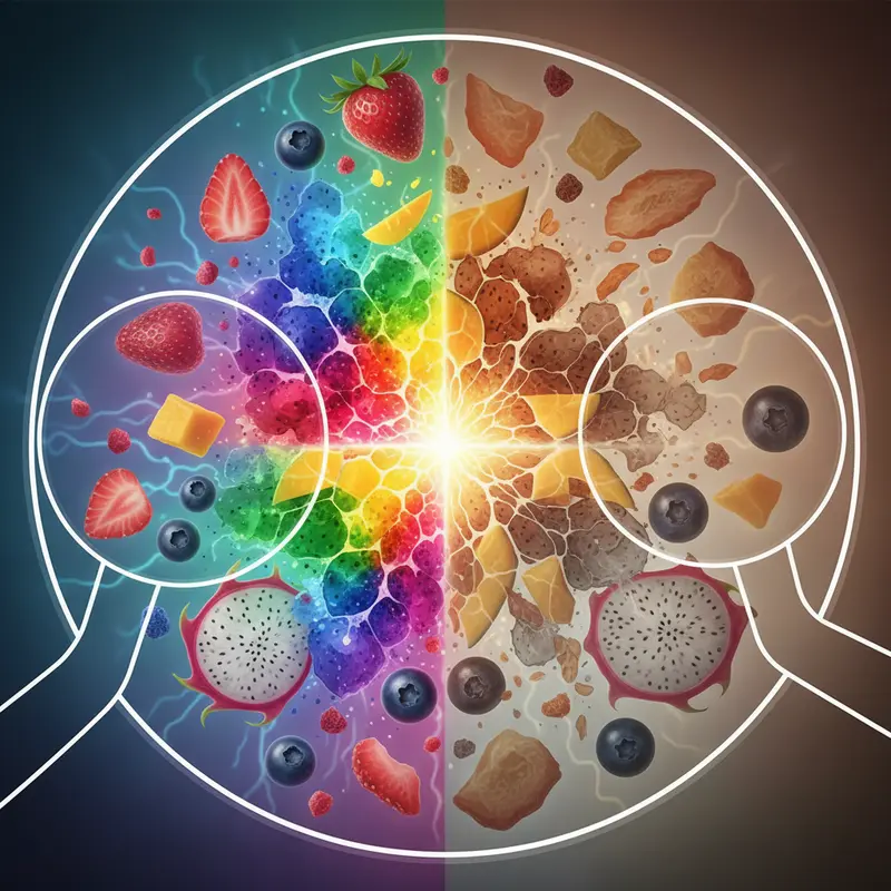 Quá trình thăng hoa giúp loại bỏ nước tối đa.