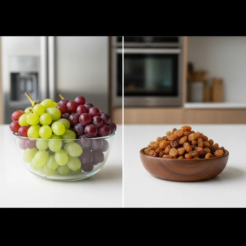 Sự chênh lệch mật độ đường giữa trái cây tươi và trái cây sấy khô.