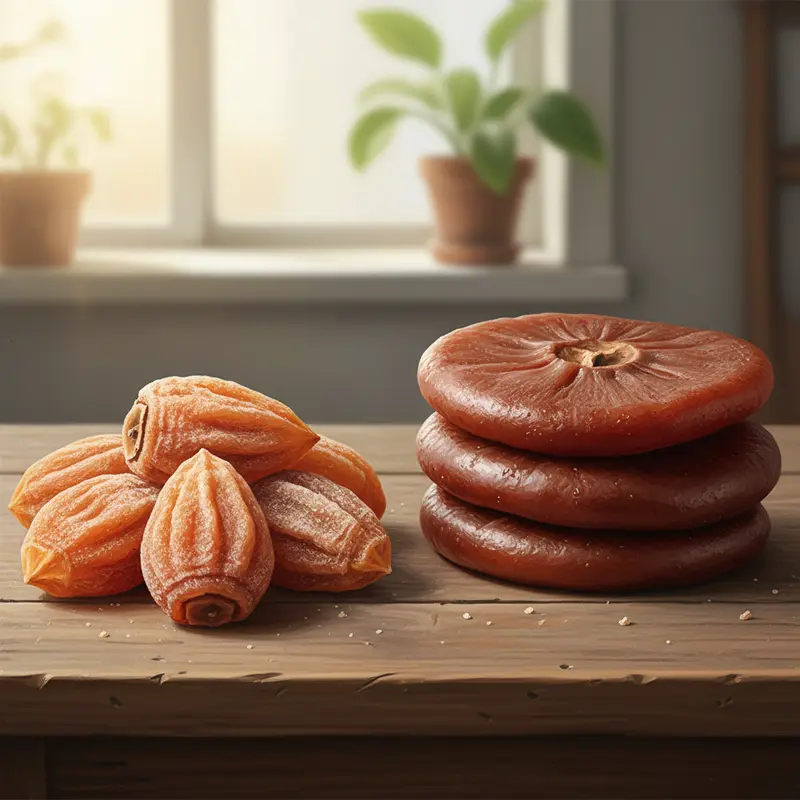 Sự khác biệt rõ rệt về hình dáng giữa hồng Đà Lạt và hồng nhập khẩu kém chất lượng.