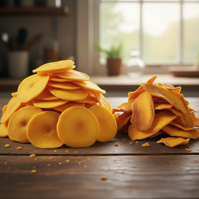 Sự khác biệt rõ rệt về màu sắc giữa trái cây sấy tự nhiên và sấy hóa chất