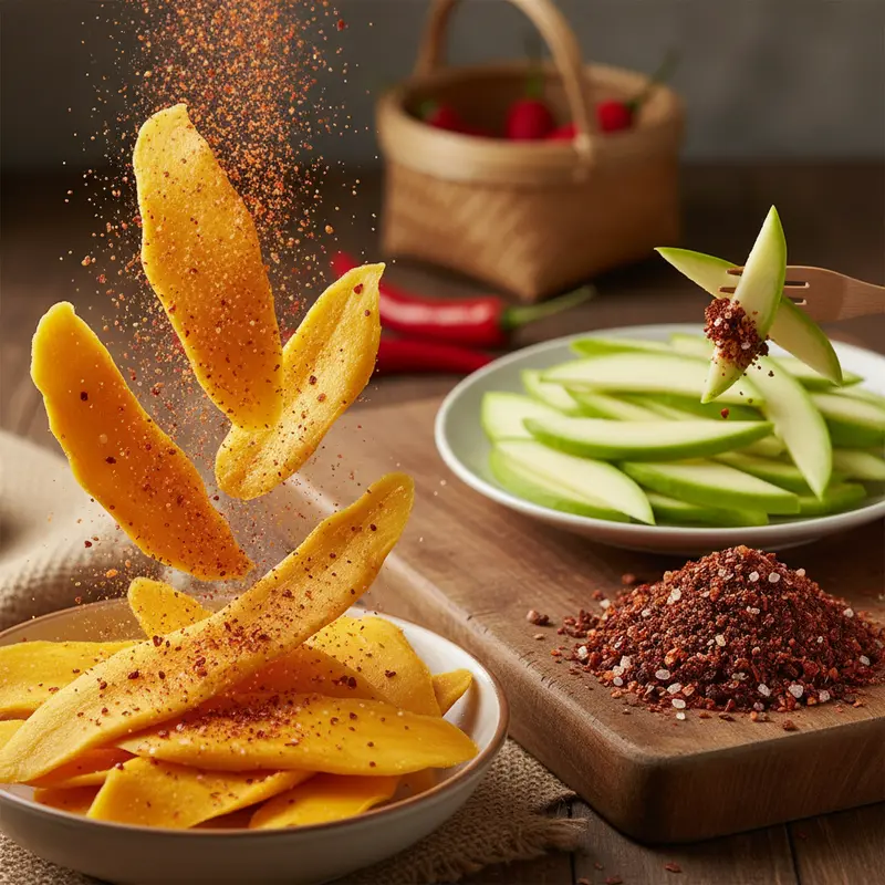 Các nguyên liệu tươi ngon cần thiết để làm muối ớt chuẩn vị.