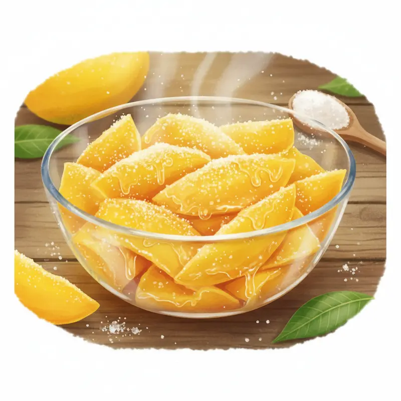 Chọn xoài chín tới, vỏ vàng xanh và cứng tay là bí quyết đầu tiên.