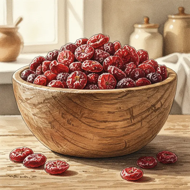 Nam việt quất sấy chứa nhiều dưỡng chất cô đặc tốt cho sức khỏe.