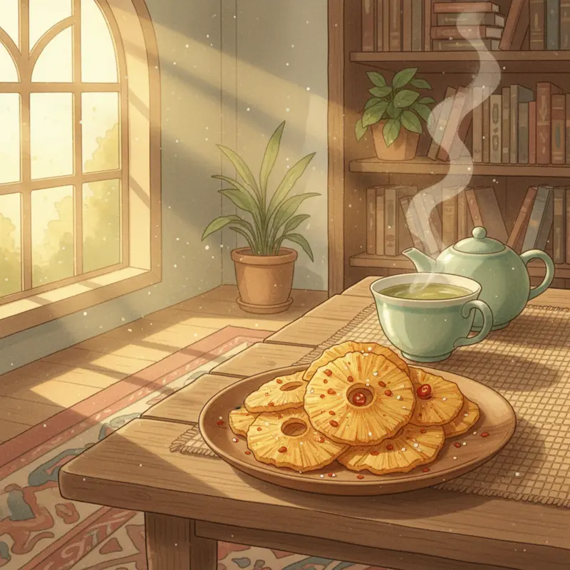 Cấu trúc dẻo mềm và lớp muối ớt kích thích vị giác.