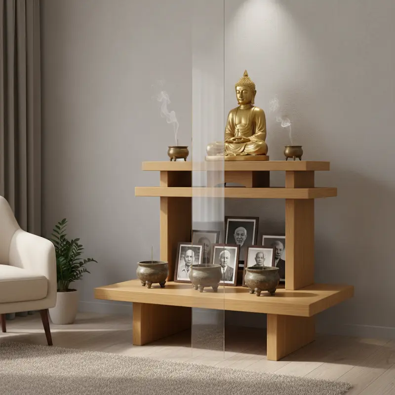 Sơ đồ phân cấp vị thế giữa Phật và Gia tiên.