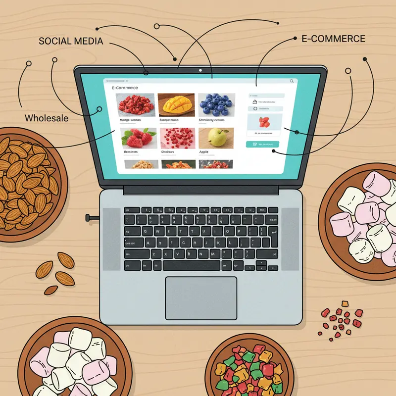 So sánh chất lượng tương đồng giữa trái cây sấy nguyên quả và dạng vụn.