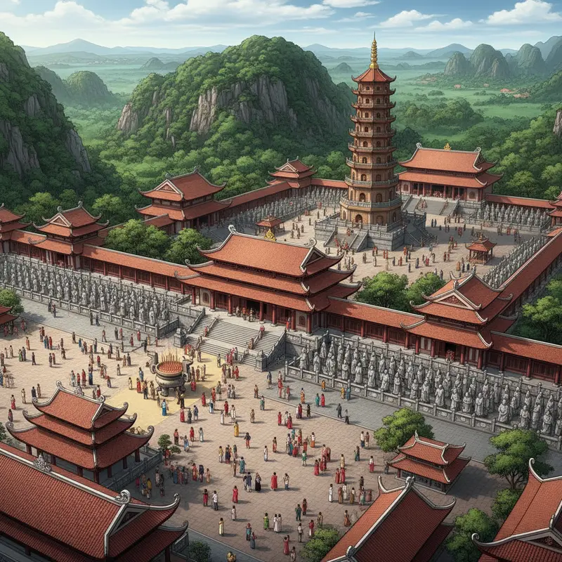 Dòng suối Yến tấp nập thuyền bè đưa du khách trẩy hội Chùa Hương.