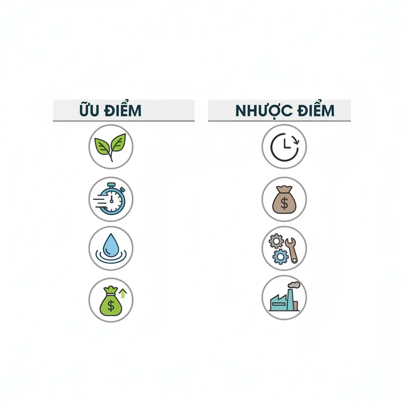 Mô phỏng trực quan hai công nghệ sấy: sấy lạnh và sấy nhiệt.